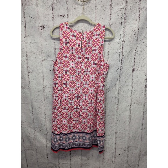 Tommy Bahama Tropical Terazza Linen Shift Sleeveless Dress Pink Size L NWT - Picture 5 of 12